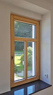 Innenansicht eines Holz-Alu Fensters