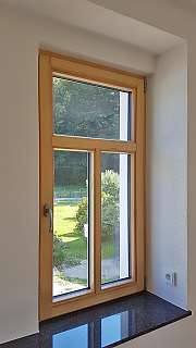 Innenansicht eines Holz-Alu Fensters