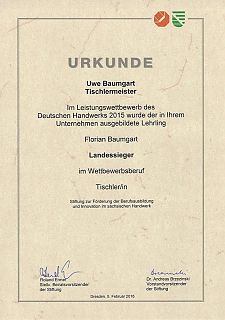 Auszeichnung Florian Baumgart